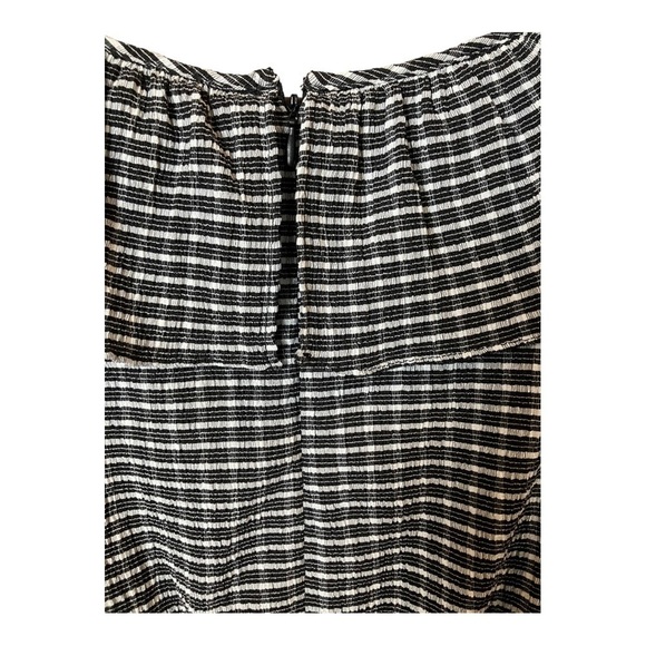 DKNY Gingham Flutter Midi Fit Flare Work Dress Size 4 - Picture 9 of 14